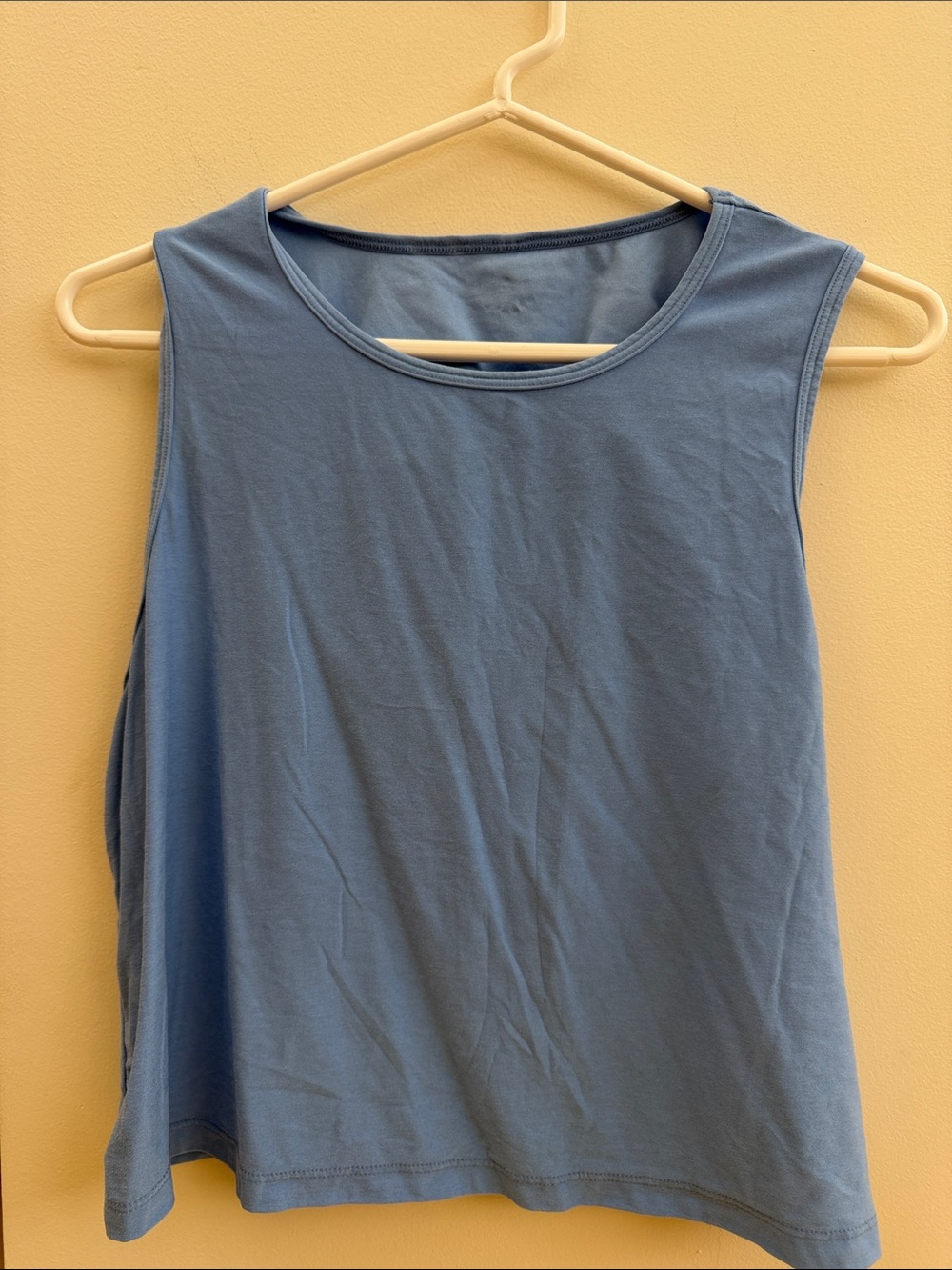 Beyond Yoga Slate Blue Crewneck Muscle Tank